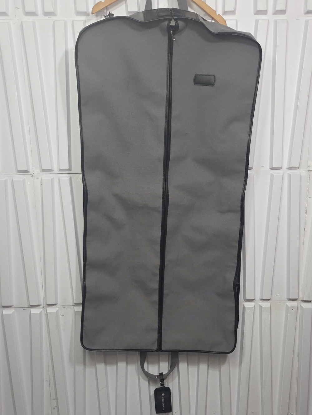 T. Anthony Luxury Canvas Garment Carrier Bag Style RARE Grey Black